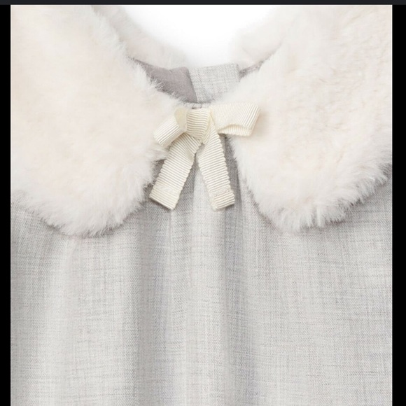 Gap baby girl fur colar dress 18-24months - Picture 10 of 10